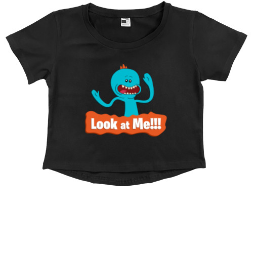 Kids' Premium Cropped T-Shirt - Look at me! - Mfest