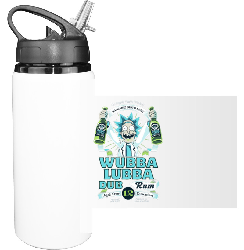 Sport Water Bottle - Wubba Lubba Dub Rum - Mfest