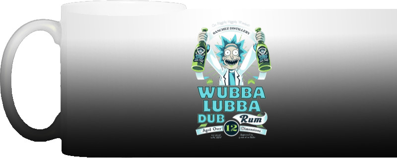 Рик и Морти - Чашка Хамелеон - Wubba Lubba Dub Rum - Mfest