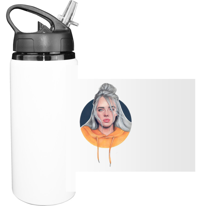 Sport Water Bottle - Billie Eilish Art - Mfest