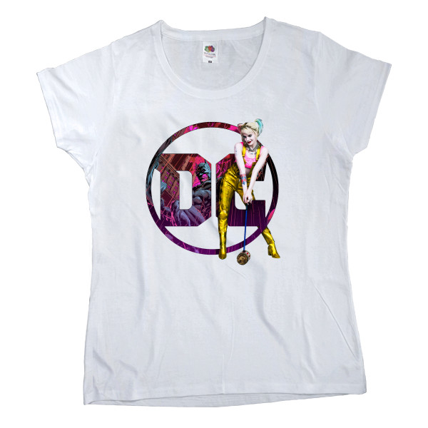 Women's T-shirt Fruit of the loom - Birds of prey Harley Quinn - Mfest