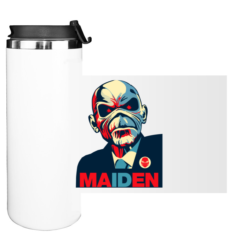 Water Bottle on Tumbler - maiden - Mfest