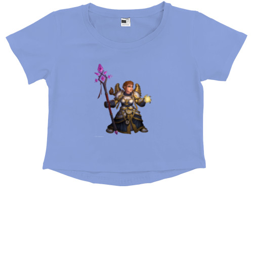 Kids' Premium Cropped T-Shirt - world of warcraft Герои 5 - Mfest