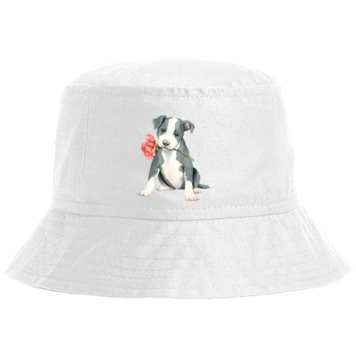 Bucket Hat - Собачка з трояндою - Mfest