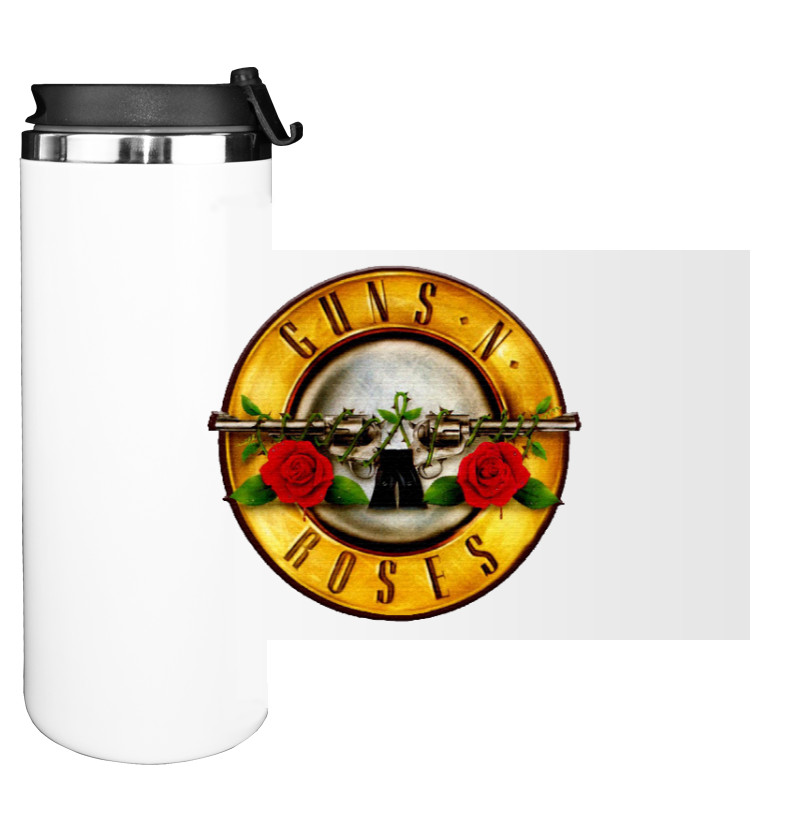 Water Bottle on Tumbler - Guns n roses logo 1 - Mfest