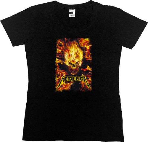 Women's Premium T-Shirt - Metallica принт 9 - Mfest