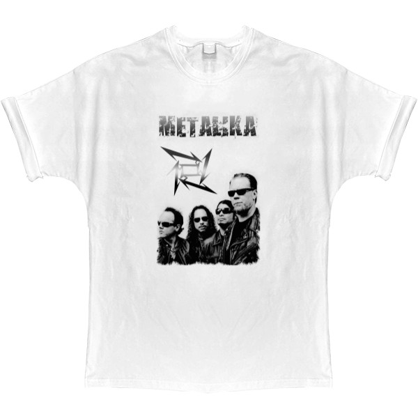 T-shirt Oversize - Metallica принт 3 - Mfest