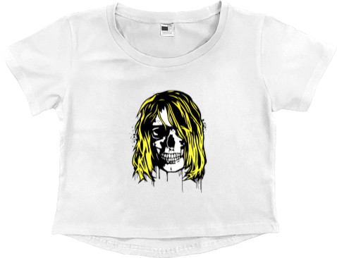 Women's Cropped Premium T-Shirt - Nirvana принт 8 - Mfest