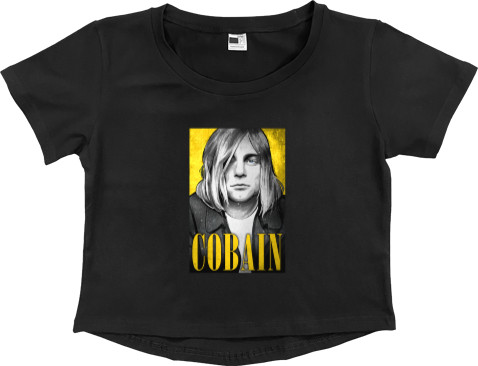 Women's Cropped Premium T-Shirt - Nirvana принт 3 - Mfest