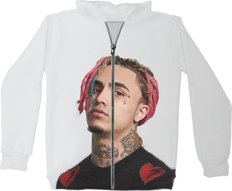 Unisex Zip-through Hoodie 3D - Lil Pump - Mfest