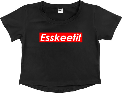 Women's Cropped Premium T-Shirt - Esskeetit (Lil Pump) - Mfest