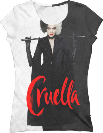 Women's T-Shirt 3D - Cruella / Круэлла 2 - Mfest