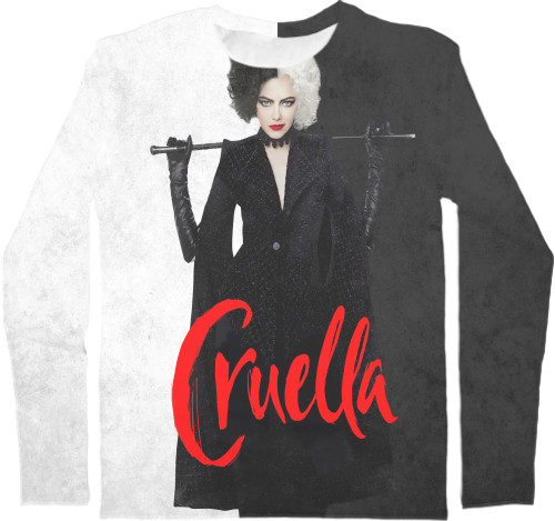 Men's Longsleeve Shirt 3D - Cruella / Круэлла 2 - Mfest