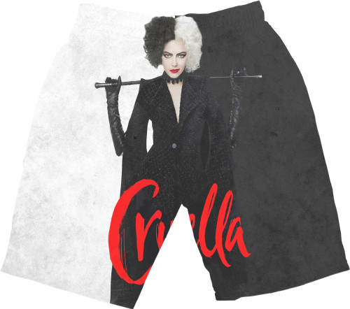 Men's Shorts 3D - Cruella / Круэлла 2 - Mfest