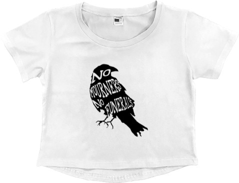 Women's Cropped Premium T-Shirt - Тень и Кость / Shadow and Bone 4 - Mfest