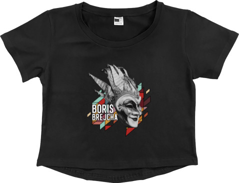 Women's Cropped Premium T-Shirt - Dj Boris Brejcha 2 - Mfest