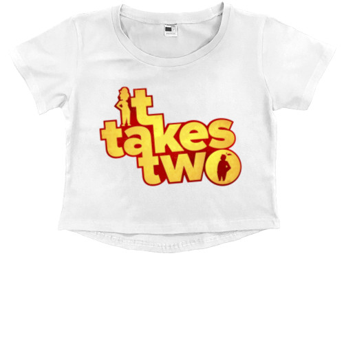 Kids' Premium Cropped T-Shirt - It Takes Two 2 - Mfest