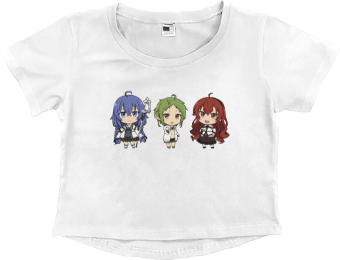 Women's Cropped Premium T-Shirt - Mushoku Tensei 2 - Mfest