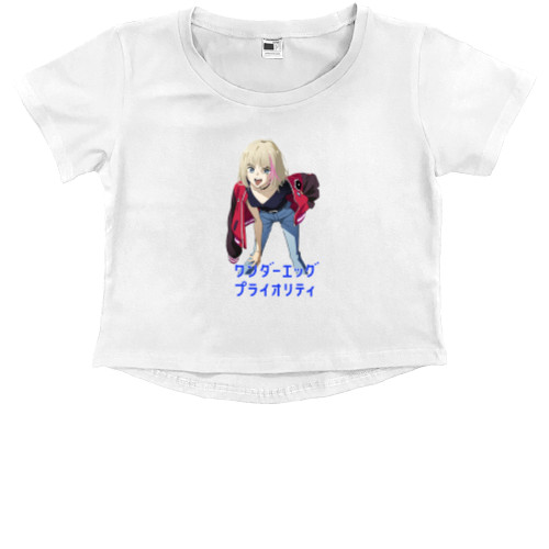 Kids' Premium Cropped T-Shirt - Приоритет чудо-яйца / Wonder Egg Priority 4 - Mfest