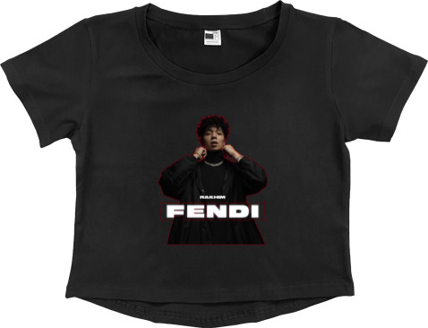 Women's Cropped Premium T-Shirt - Rakhim Fendi - Mfest