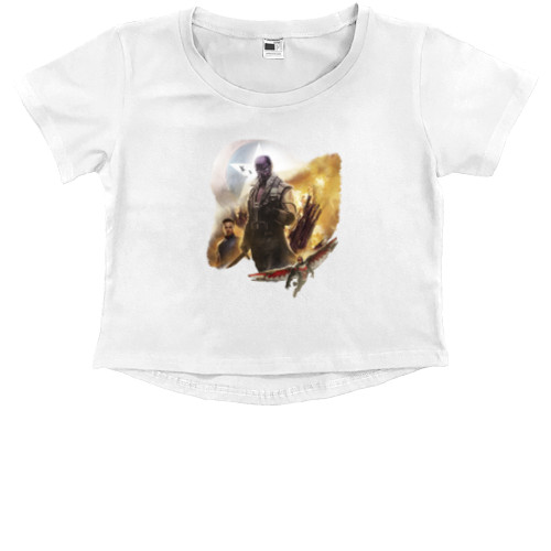 Kids' Premium Cropped T-Shirt - Сокол и Зимний солдат 3 - Mfest