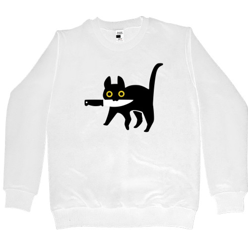 Women's Premium Sweatshirt - Knife Cat - Mfest