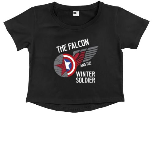 Kids' Premium Cropped T-Shirt - Сокол и Зимний солдат 2 - Mfest