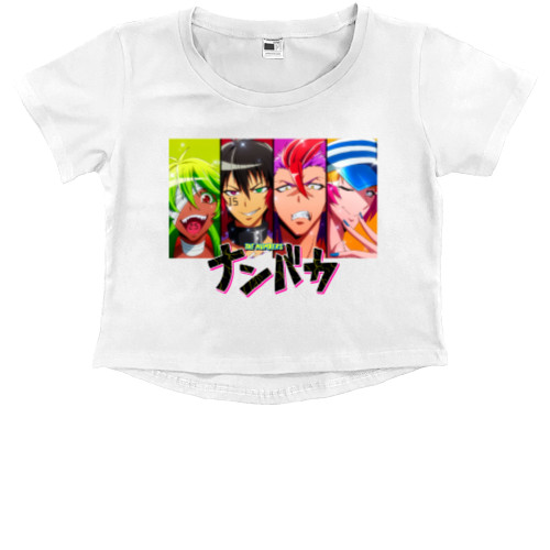 Kids' Premium Cropped T-Shirt - Намбака / Nanbaka 2 - Mfest