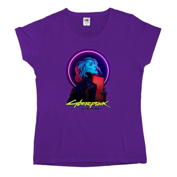 Women's T-shirt Fruit of the loom - Cyberpunk 2077 Girl 5 - Mfest