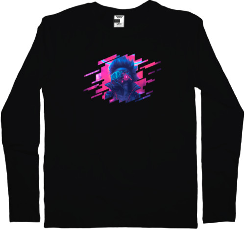 Kids' Longsleeve Shirt - Cyberpunk 2077 Girl 3 - Mfest