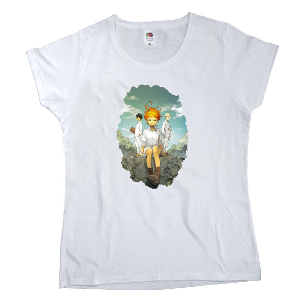 Women's T-shirt Fruit of the loom - Обещанный Неверленд / Yakusoku no Neverland 7 - Mfest