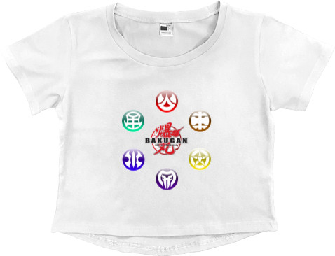 Women's Cropped Premium T-Shirt - Бакуган / Bakugan 4 - Mfest