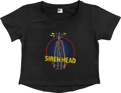 Women's Cropped Premium T-Shirt - Siren Head (Containment Breach) - Mfest