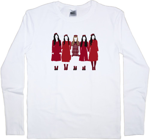 Men's Longsleeve Shirt - Peek-A-Boo (Red Velvet) - Mfest