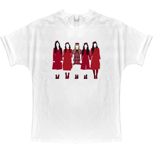 T-shirt Oversize - Peek-A-Boo (Red Velvet) - Mfest