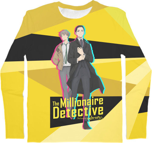 Men's Longsleeve Shirt 3D - Богатый детектив. Баланс: Неограничен 5 / The Millionaire Detective. Balance: Unlimited - Mfest