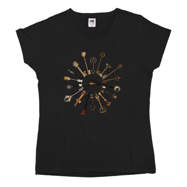 Women's T-shirt Fruit of the loom - Ключи Локков / Locke & Key 6 - Mfest