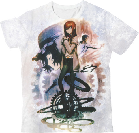 Kids' T-Shirt 3D - Врата Штейна / Steins Gate 4 - Mfest