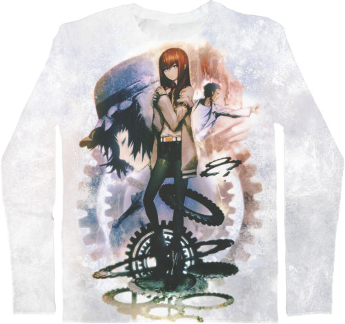 Men's Longsleeve Shirt 3D - Врата Штейна / Steins Gate 4 - Mfest