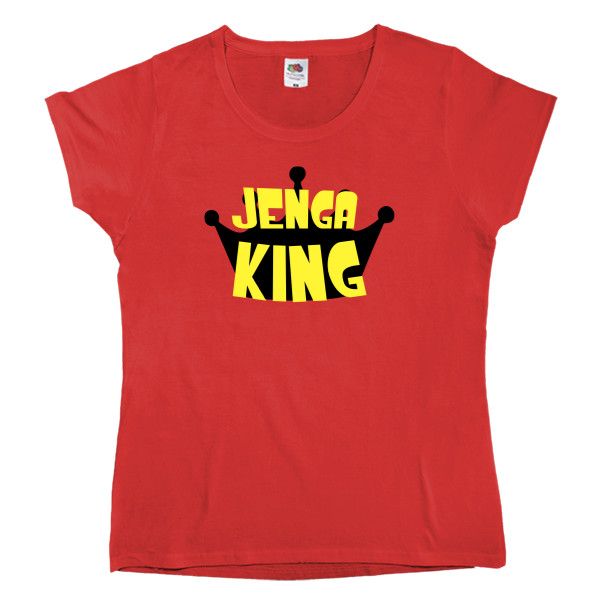 Women's T-shirt Fruit of the loom - Дженга / Jenga 4 - Mfest