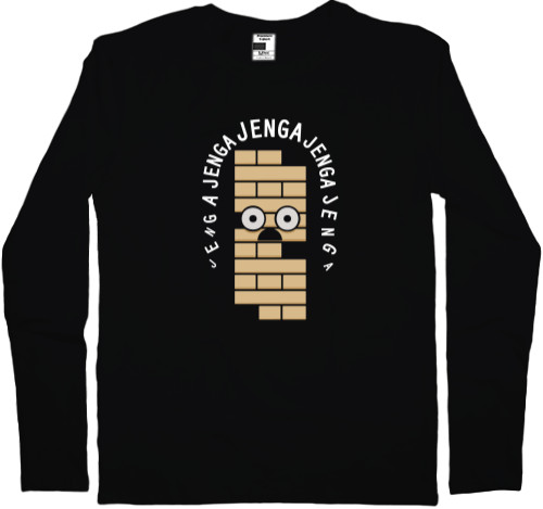 Men's Longsleeve Shirt - Дженга / Jenga 3 - Mfest