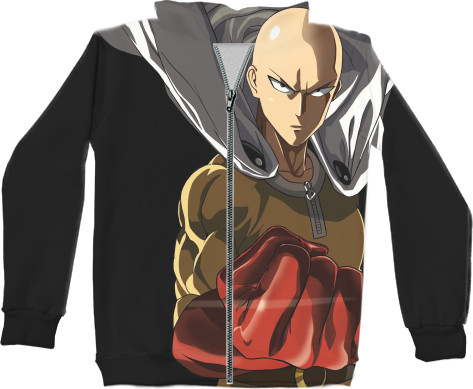 Unisex Zip-through Hoodie 3D - One Punch-Man 5 - Mfest