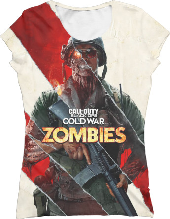 Women's T-Shirt 3D - call of duty black ops cold war zombies - Mfest