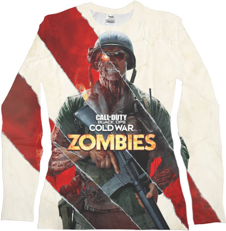 Women's Longsleeve Shirt 3D - call of duty black ops cold war zombies - Mfest