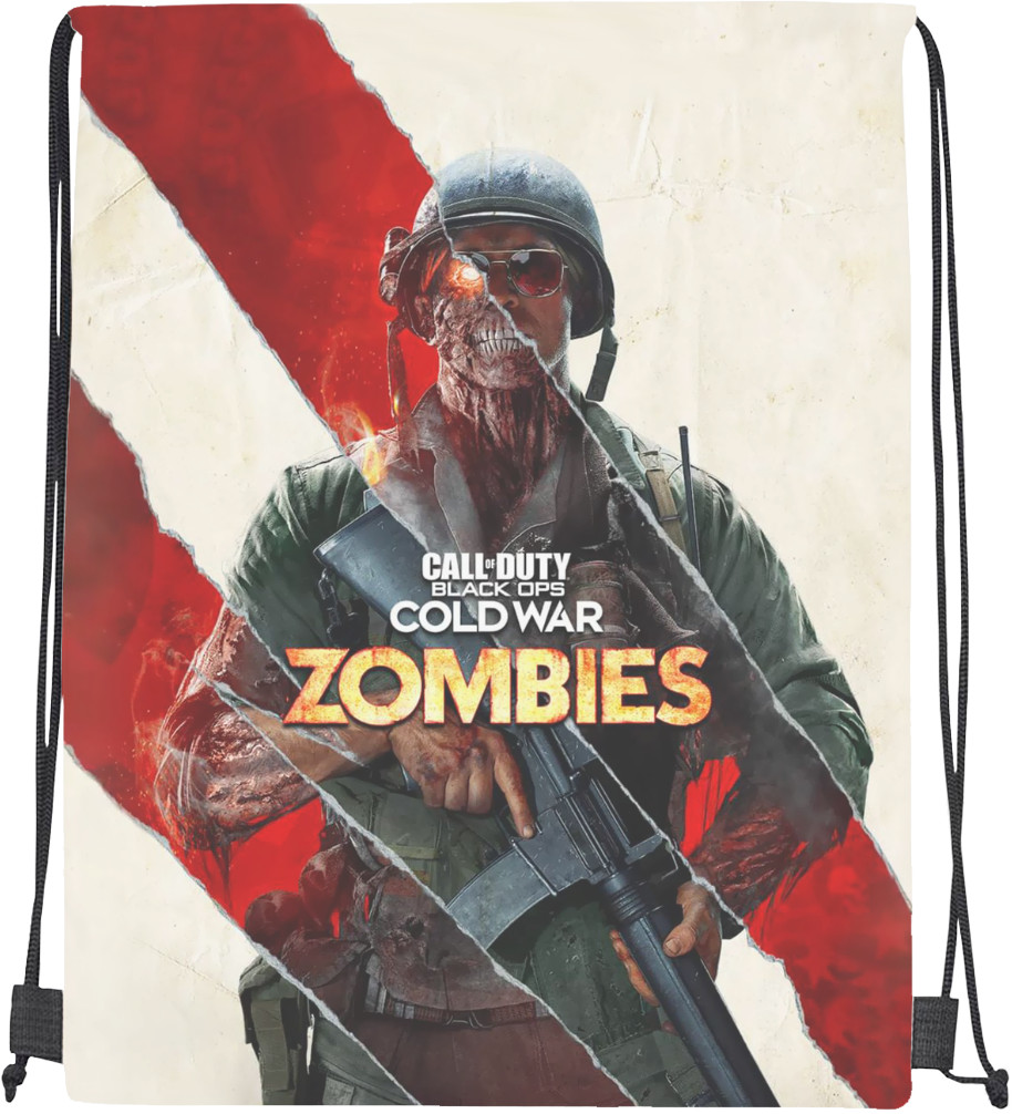 Drawstring Bag - call of duty black ops cold war zombies - Mfest