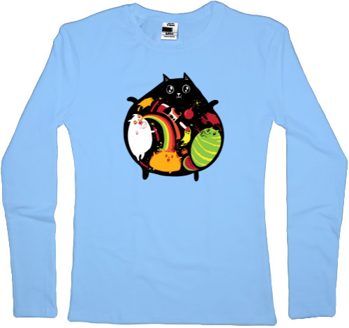 Women's Longsleeve Shirt - Взрывные котята / Exploding Kittens 5 - Mfest