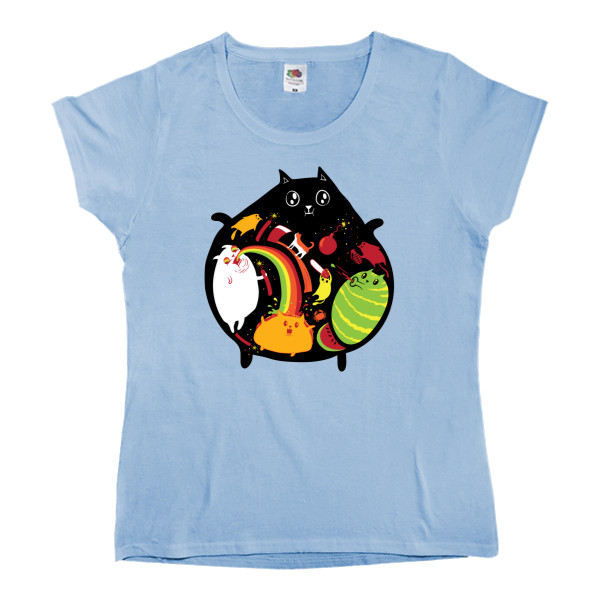 Women's T-shirt Fruit of the loom - Взрывные котята / Exploding Kittens 5 - Mfest