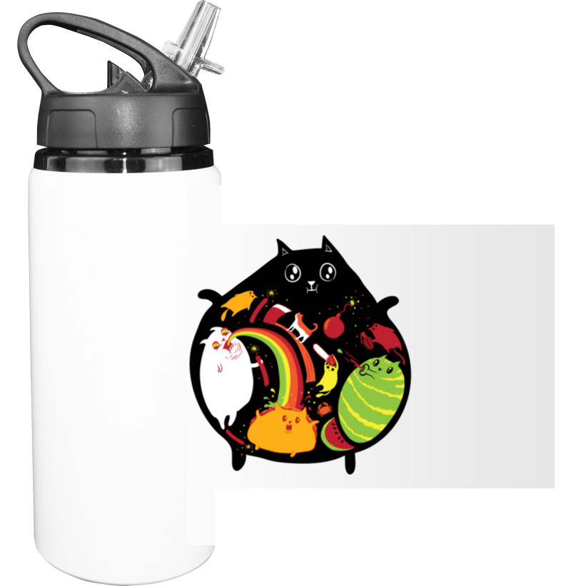 Sport Water Bottle - Взрывные котята / Exploding Kittens 5 - Mfest