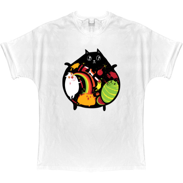 T-shirt Oversize - Взрывные котята / Exploding Kittens 5 - Mfest