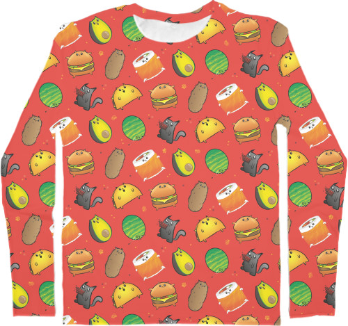 Men's Longsleeve Shirt 3D - Взрывные котята / Exploding Kittens 4 - Mfest